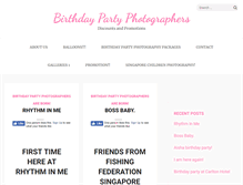 Tablet Screenshot of birthdaypartyphotographers.com